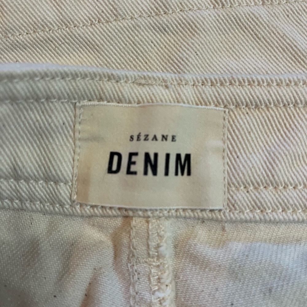 Sezane Le Crop in Mottled Ecru - Picture 4 of 6